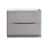 Fresca FCB9140GRG Tuscany 40" Glossy Gray Free Standing Modern Bathroom Cabinet