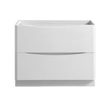 Fresca FCB9140WH Tuscany 40" Glossy White Free Standing Modern Bathroom Cabinet