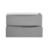 Fresca FCB9148GRG-D Tuscany 48" Glossy Gray Free Standing Double Sink Modern Bathroom Cabinet