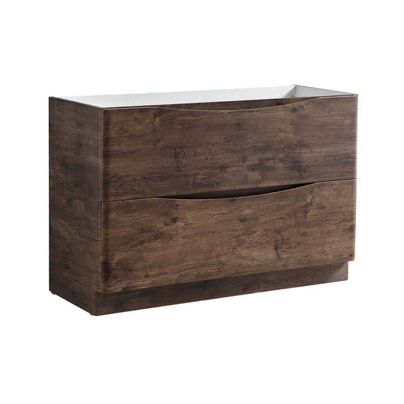 Fresca FCB9148RW-D Tuscany 48" Rosewood Free Standing Double Sink Modern Bathroom Cabinet
