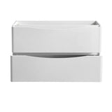 Fresca FCB9148WH-D Tuscany 48" Glossy White Free Standing Double Sink Modern Bathroom Cabinet