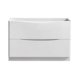 Fresca FCB9148WH Tuscany 48" Glossy White Free Standing Modern Bathroom Cabinet
