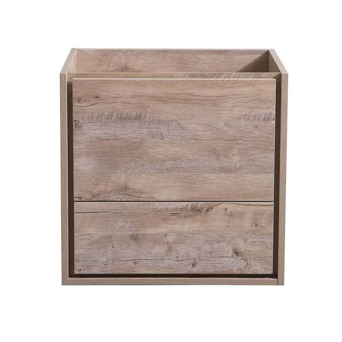 Fresca FCB9224RNW Catania 24" Rustic Natural Wood Wall Hung Modern Bathroom Cabinet
