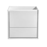 Fresca FCB9224WH Catania 24" Glossy White Wall Hung Modern Bathroom Cabinet