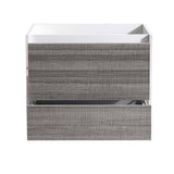 Fresca FCB9230HA Catania 30" Glossy Ash Gray Wall Hung Modern Bathroom Cabinet