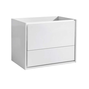 Fresca FCB9230WH Catania 30" Glossy White Wall Hung Modern Bathroom Cabinet