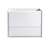 Fresca FCB9230WH Catania 30" Glossy White Wall Hung Modern Bathroom Cabinet