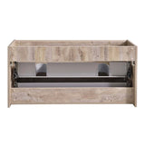 Fresca FCB9248RNW-D Catania 48" Rustic Natural Wood Wall Hung Double Sink Modern Bathroom Cabinet