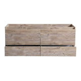 Fresca FCB9260RNW-S Catania 60" Rustic Natural Wood Wall Hung Single Sink Modern Bathroom Cabinet