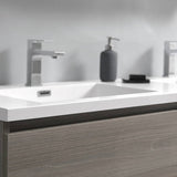 Fresca FCB93-3636MGO-D-I Lazzaro 72" Gray Wood Free Standing Modern Bathroom Cabinet with Integrated Double Sink