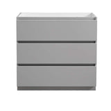Fresca FCB9336GR Lazzaro 36" Gray Free Standing Modern Bathroom Cabinet