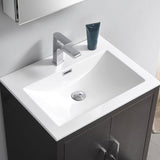 Fresca FCB9424DGO-I Imperia 24" Dark Gray Oak Free Standing Modern Bathroom Cabinet with Integrated Sink