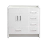 Fresca FCB9436WH-R Imperia 36" Glossy White Free Standing Modern Bathroom Cabinet - Right Version