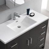 Fresca FCB9448DGO-I Imperia 48" Dark Gray Oak Free Standing Modern Bathroom Cabinet with Integrated Sink