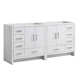 Fresca FCB9472WH Imperia 72" Glossy White Free Standing Double Sink Modern Bathroom Cabinet