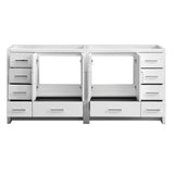 Fresca FCB9472WH Imperia 72" Glossy White Free Standing Double Sink Modern Bathroom Cabinet
