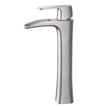 Fresca FFT3072BN Fortore Single Hole Vessel Mount Bathroom Vanity Faucet - Brushed Nickel