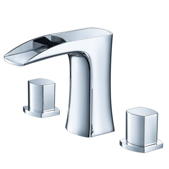 Fresca FFT3076CH Fortore Widespread Mount Bathroom Vanity Faucet - Chrome