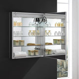 Fresca FMC022430-R Spazio 24" Wide x 30" Tall Bathroom Medicine Cabinet with LED Lighting & Defogger