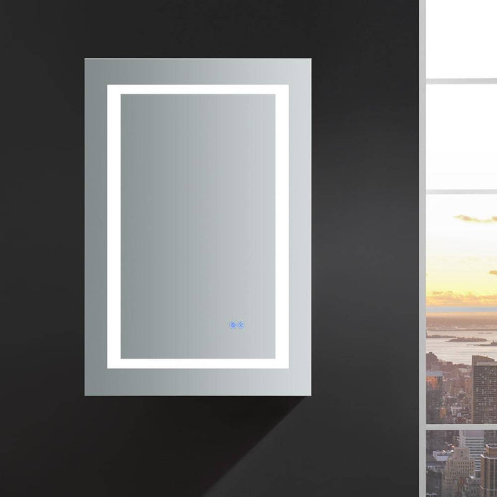 Fresca FMC022436-L Spazio 24" Wide x 36" Tall Bathroom Medicine Cabinet with LED Lighting