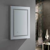 Fresca FMC022436-R Spazio 24" Wide x 36" Tall Bathroom Medicine Cabinet with LED Lighting & Defogger