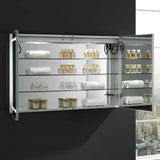 Fresca FMC024830 Spazio 48" Wide x 30" Tall Bathroom Medicine Cabinet with LED Lighting & Defogger