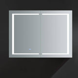 Fresca FMC024836 Spazio 48" Wide x 36" Tall Bathroom Medicine Cabinet with LED Lighting & Defogger