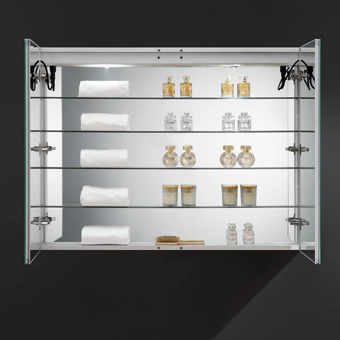 Fresca FMC024836 Spazio 48" Wide x 36" Tall Bathroom Medicine Cabinet with LED Lighting