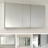 Fresca FMC8013 50" Wide x 26" Tall Bathroom Medicine Cabinet with Mirrors
