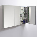 Fresca FMC8014 50" Wide x 36" Tall Bathroom Medicine Cabinet with Mirrors