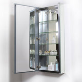 Fresca FMC8016 15" Wide x 36" Tall Bathroom Medicine Cabinet with Mirrors