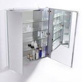 Fresca FMC8091 30" Wide x 36" Tall Bathroom Medicine Cabinet with Mirrors