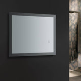 Fresca FMR012430 Angelo 24" Wide x 30" Tall Bathroom Mirror with Halo Style LED Lighting and Defogger