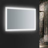 Fresca FMR012436 Angelo 24" Wide x 36" Tall Bathroom Mirror with Halo Style LED Lighting and Defogger