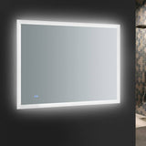 Fresca FMR014836 Angelo 48" Wide x 36" Tall Bathroom Mirror with Halo Style LED Lighting and Defogger