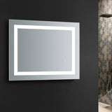Fresca FMR022430 Santo 24" Wide x 30" Tall Bathroom Mirror with LED Lighting and Defogger