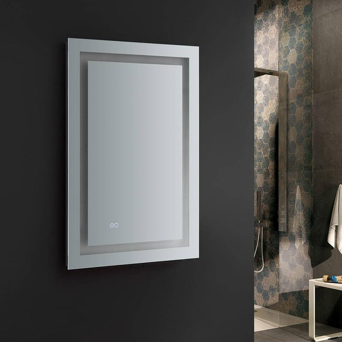 Fresca FMR022436 Santo 24" Wide x 36" Tall Bathroom Mirror with LED Lighting