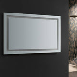 Fresca FMR024830 Santo 48" Wide x 30" Tall Bathroom Mirror with LED Lighting and Defogger