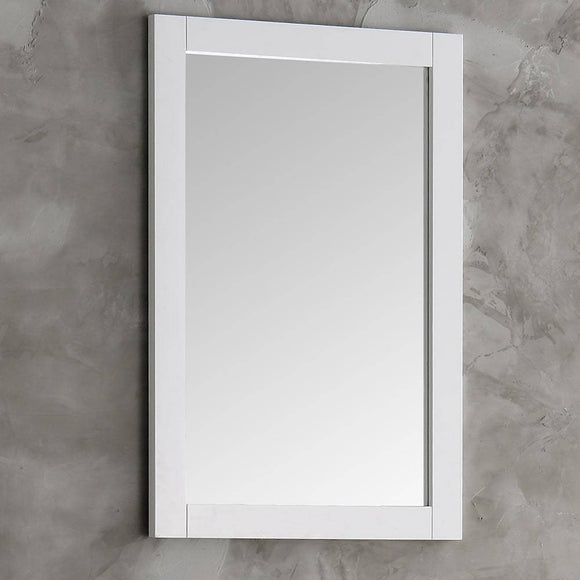 Fresca FMR2302WH Hartford 20" White Traditional Bathroom Mirror - Traditional, White, Ground Shipping