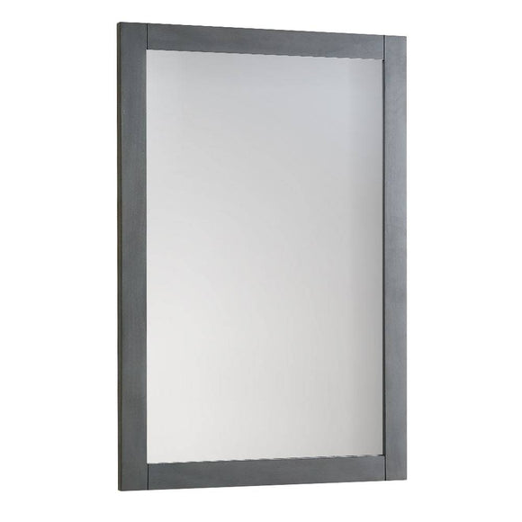 Fresca FMR2304VG Manchester Regal 20" Gray Wood Veneer Traditional Bathroom Mirror - Traditional, Gray, Ground Shipping