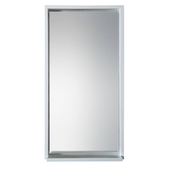 Fresca FMR8118WH Allier 16" White Mirror with Shelf