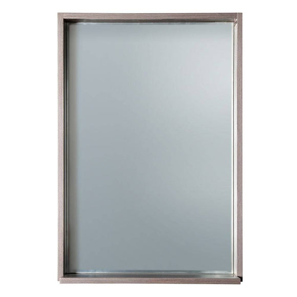 Fresca FMR8125GO Allier 22" Gray Oak Mirror with Shelf