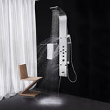 Fresca FSP8012BS Palermo Stainless Steel (Brushed Silver) Thermostatic Shower Massage Panel