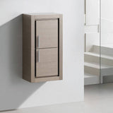 Fresca FST8140GO Allier Gray Oak Bathroom Linen Side Cabinet with 2 Doors