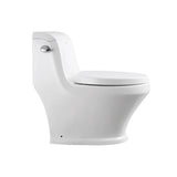 Fresca FTL2133 Volna Elongated White One-Piece Contemporary Toilet, 1.28 GPF