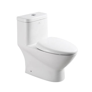 Fresca FTL2346 Serena One-Piece Dual Flush Toilet with Soft Close Seat