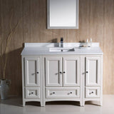 Fresca FVN20-122412AW Oxford 48" Antique White Traditional Bathroom Vanity