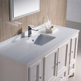 Fresca FVN20-123012AW Oxford 54" Antique White Traditional Bathroom Vanity