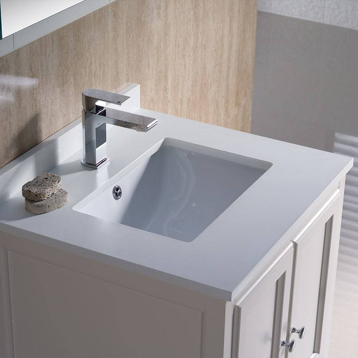 Fresca FVN2024AW Oxford 24" Traditional Bathroom Vanity in Antique White