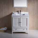 Fresca FVN2030AW Oxford 30" Traditional Bathroom Vanity in Antique White